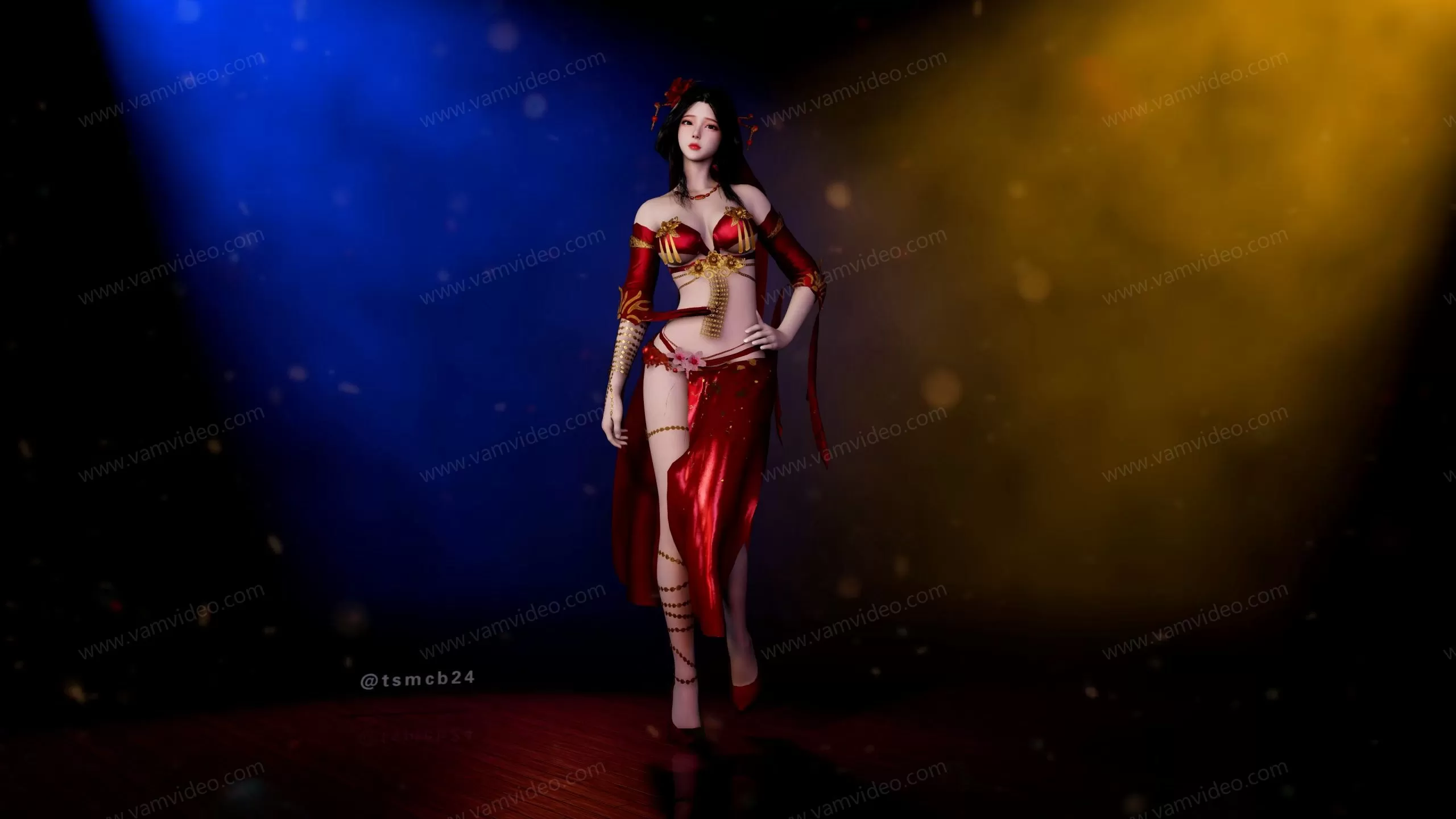 vam视频 vamvideo Cosplay 嗜血印女祭司 Clutch 4K.mp4_000030.000