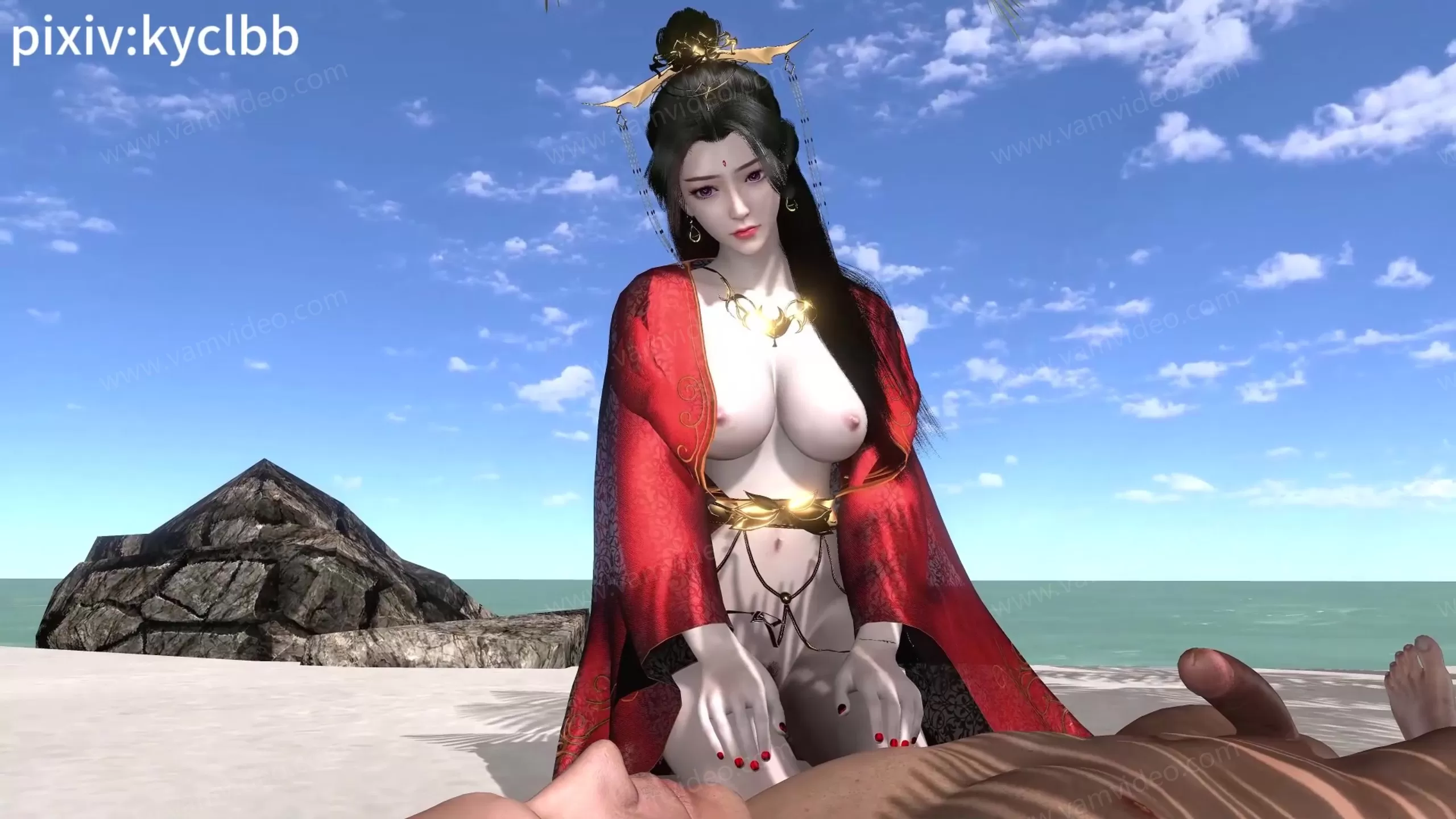 vam视频 vamvideo 帝后月婵的侍寝（古装纯享受侍奉 · 真人配音）-时长32分钟.mp4_000003.622